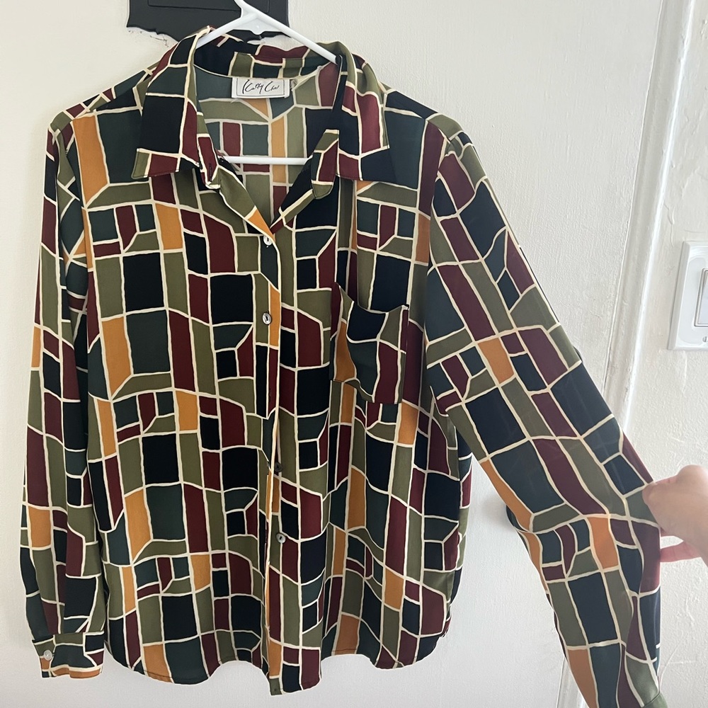 Vintage vibrant Dress shirt